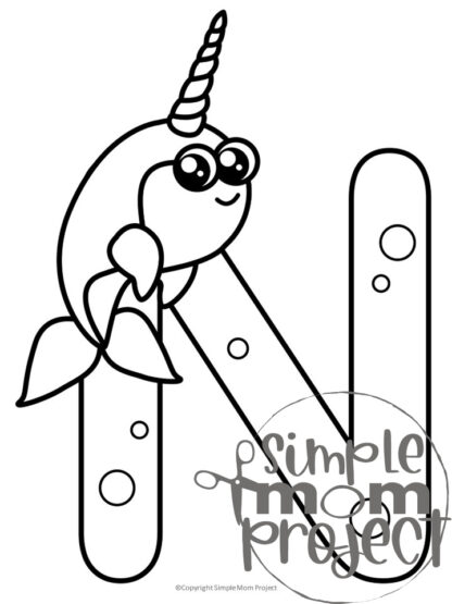 Fun Alphabet Coloring Page Bundle - Simple Mom Project Store