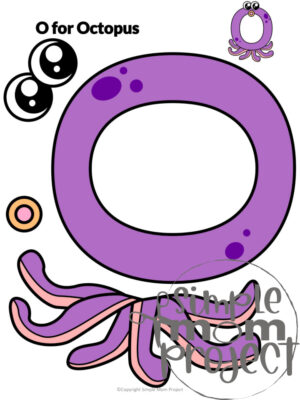 Purchase our basic printable letter O craft bundle to help your kids learn the beginning sounds, letter formation, upper and lowercase letters. We have the letter O for octopus crafts, cut and paste owl crafts and the adorable octopus template for your preschoolers to practice their coloring, cutting and sticking skills. Don’t forget to print your copy today!