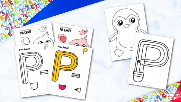 Easy and Fun Letter P Craft Printable Bundle Learning Activity for Kids ...