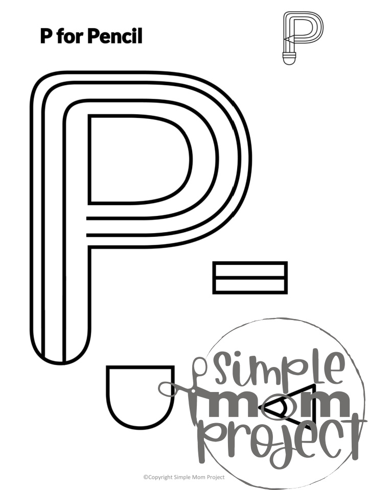 Letter P Craft Printable Bundle for Kids, Preschoolers, toddlers, kindergartners 7