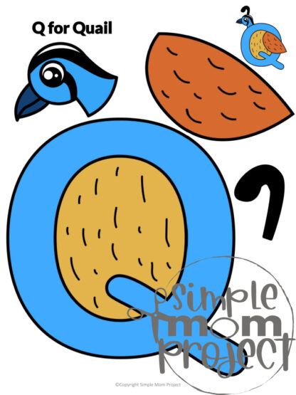 This printable letter Q craft bundle is a fun letter recognition activity for toddlers, preschoolers or kindergarteners to create when they are learning the letter /Q/ sound. Kids will love how easy to color, design and put together all these printable letter Q crafts. Make sure to purchase your own letter Q templates today!