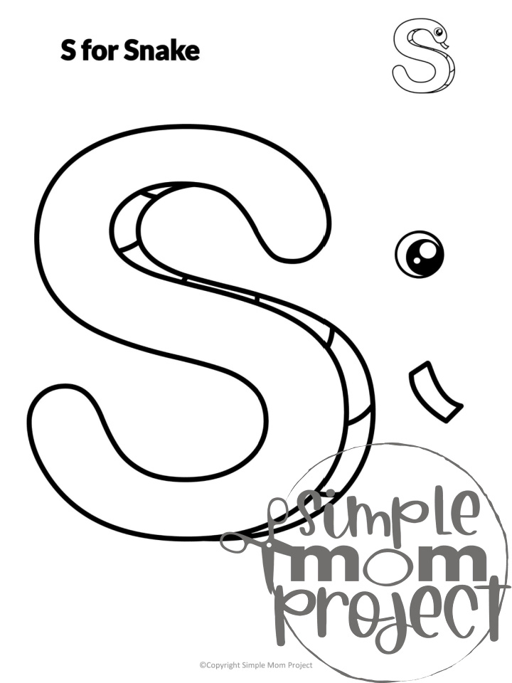 Letter S Craft Printable Bundle for Kids, Preschoolers, toddlers, kindergartners 1