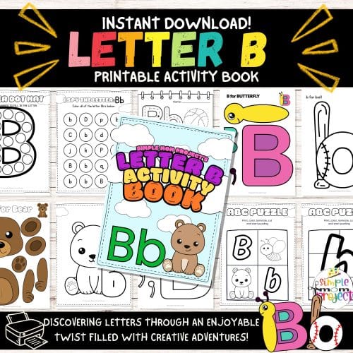 Kids love crafting and transforming their creations into playtime companions! With printable letter B craft templates, you can create fun projects like cut and paste and letter b coloring pages for imaginative play. These activities are great for developing fine motor skills and learning the "B" sound and words starting with it. Share these templates with bug or butterfly enthusiasts!