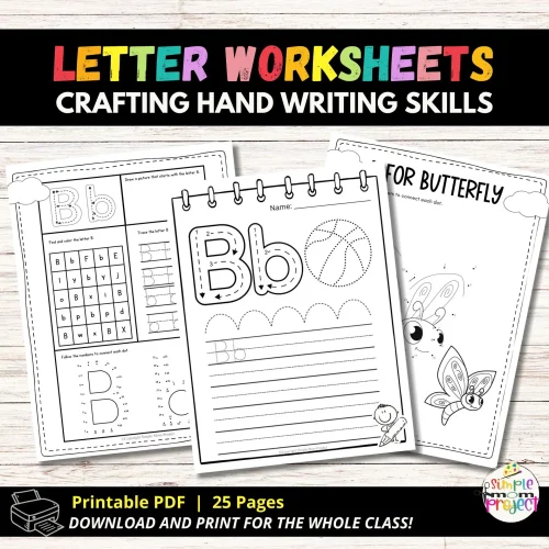 Kids love crafting and transforming their creations into playtime companions! With printable letter B craft templates, you can create fun projects like cut and paste and letter b coloring pages for imaginative play. These activities are great for developing fine motor skills and learning the "B" sound and words starting with it. Share these templates with bug or butterfly enthusiasts!