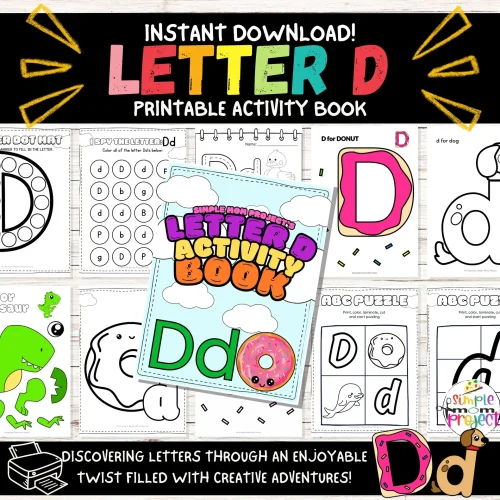 Unleash your creativity with fun printable letter D craft templates for all ages! These crafts enhance skills, creativity, and focus while providing a joyful experience. After crafting, practice writing both uppercase and lowercase "D." Easy to assemble with common household items, these templates promise endless fun and creativity!