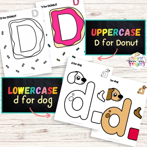 Unleash your creativity with fun printable letter D craft templates for all ages! These crafts enhance skills, creativity, and focus while providing a joyful experience. After crafting, practice writing both uppercase and lowercase "D." Easy to assemble with common household items, these templates promise endless fun and creativity!