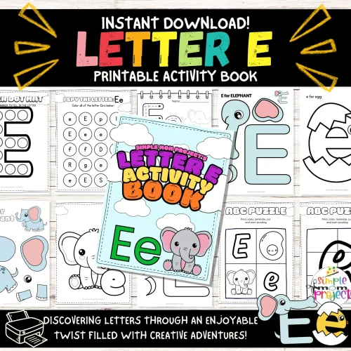 Keep restless kids engaged with printable letter E craft templates featuring elephants in color and black & white. These activities are fantastic for developing fine motor skills while also teaching the "E" sound and words that start with it. Be sure to share these templates with enthusiasts of elephant and egg!