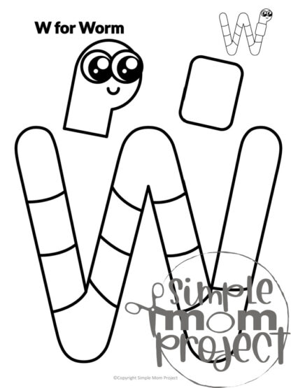 Easy Fun Letter W Craft Printable Bundle Learning Activity for Kids ...