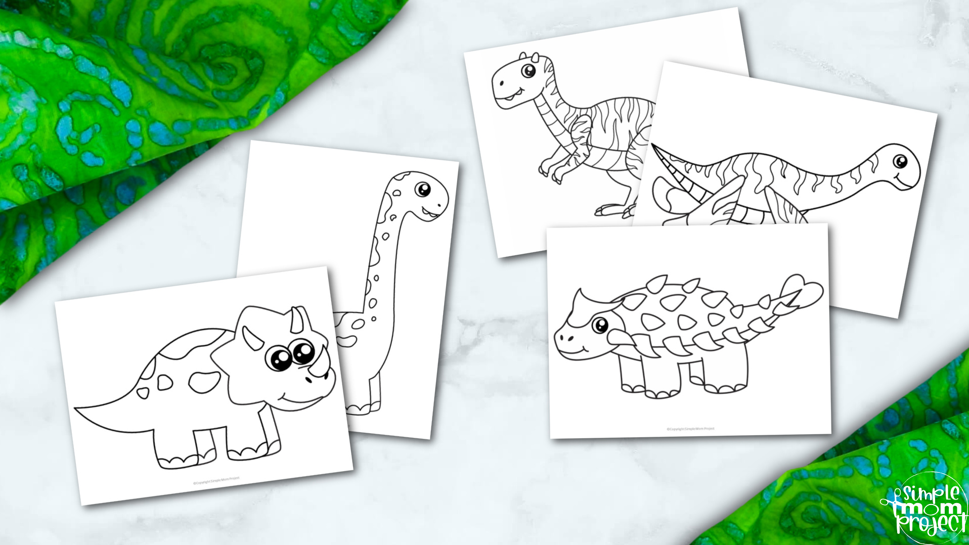 Printable Dinosaur Template Coloring Page for Kids, preschoolers, toddlers 2