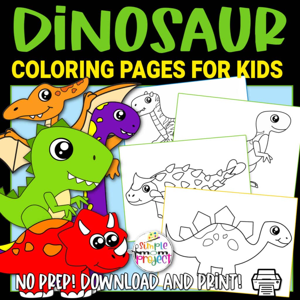 Dinosaur Printable Templates - Simple Mom Project Store