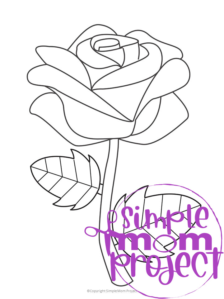 Free Printable Flower Template – Simple Mom Project