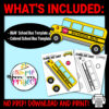 Are you looking for a simple and fun activity for your toddler, preschool and kindergarten kids? Get this printable school bus craft template to keep your little ones occupied for hours. This printable school bus papercraft is great for teaching the letter B or different types of vehicles. Grab your own school bus template today!