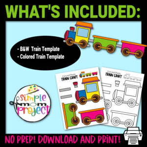 Do your kids love watching Thomas & friends? If so, they will surely enjoy making this printable train craft suitable for kids of all ages, especially to toddler, preschool and kindergarten kids. Our printable train craft template is great to combine with recycled materials like a popsicle stick, cardboard, toilet paper roll or egg carton to form a variety of useful craft items. Be sure to grab your own train template today!