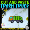 Looking for preschool activities for your little crafters? Look no further! This simple printable trash truck craft template is the ideal activity for kids of all ages, especially to toddlers, preschoolers and kindergarteners. Making this printable trash truck craft keeps children interested in learning the different vehicles or modes of transportations. Be sure to download your own trash truck template today!