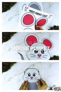 Mouse Paper Bag Puppet Craft Template - Simple Mom Project Store