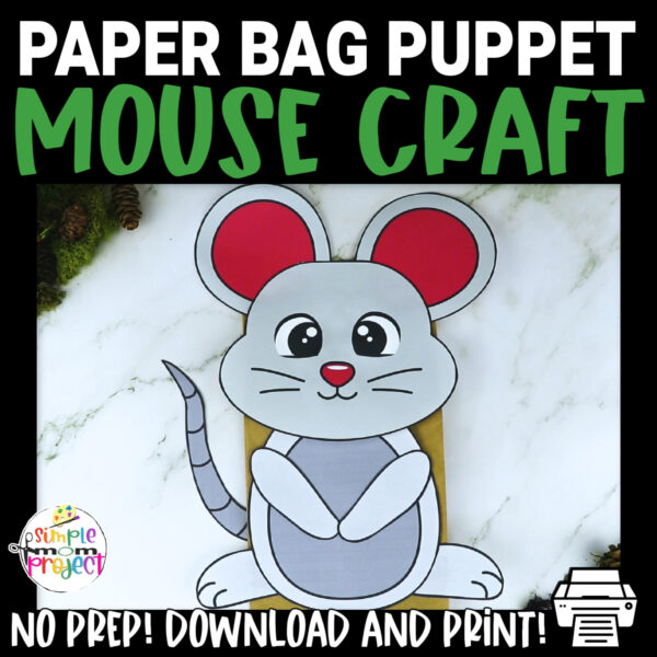 Do your kids love Mickey Mouse and Minnie Mouse? Then they will surely enjoy making this printable mouse shape craft into fun paper bag animal puppets! This mouse hand puppet template is great to use for teaching the letter M. Click now to purchase your mouse puppet printable template today!