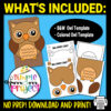 Are you searching for a basic snowy owl template to turn into fun paper bag cartoon owl animal puppets for your kids? This easy printable owl template is perfect for your bird lesson plans, woodland animal puppet shows and owl themed decorations. Click now to purchase your own barn owl template today!