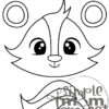 Printable Woodland Animal Skunk Paper Bag Puppet Craft 1