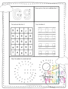 Letter g printable, g worksheets, instant download, g preschool, toddlers, g coloring page, g uppercase, g lowercase, abc kindergarten, letter g phonics, letter g handwriting, letter g tracing, letter g pdf
