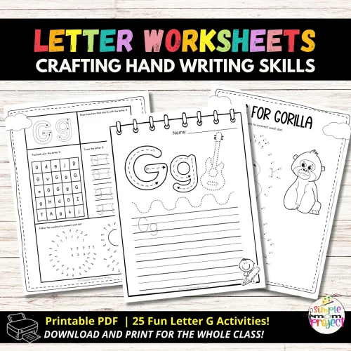 Looking for easy and fun alphabet crafts? Check out these letter G templates that are simple enough for young children! The package includes both black & white and colorful cut-and-paste templates, featuring a funky giraffe and a grape drawing. These crafts are enjoyable and educational, encouraging creativity. Kids can cut, glue, and personalize their creations with colors and decorations. Ideal for quality time at home or in classrooms, grab your letter G template set and let the artistic fun begin!