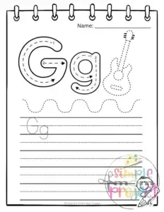Letter g printable, g worksheets, instant download, g preschool, toddlers, g coloring page, g uppercase, g lowercase, abc kindergarten, letter g phonics, letter g handwriting, letter g tracing, letter g pdf