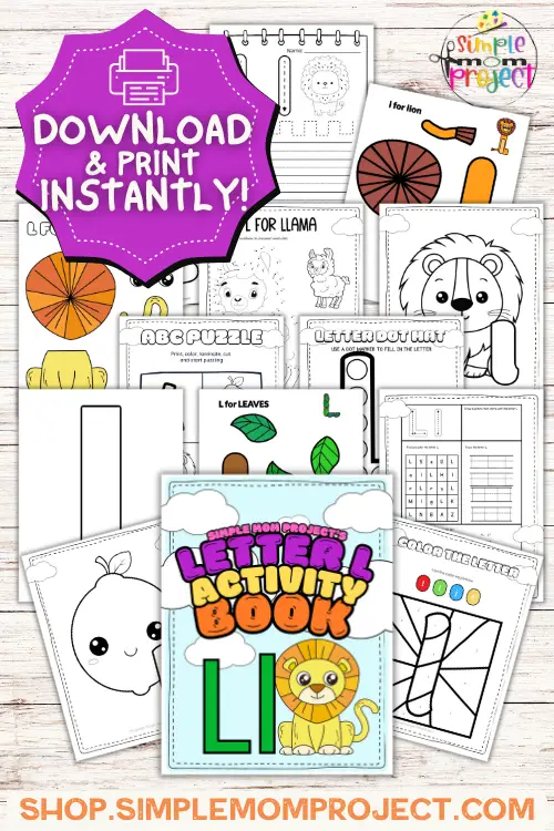 Letter l printable, l worksheets, instant download, l preschool, toddlers, l coloring page, l uppercase, l lowercase, abc kindergarten, letter l phonics, letter l handwriting, letter l tracing, letter l pdf