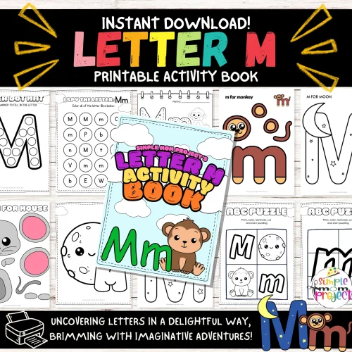 When kids are indoors, spark their creativity with printable letter M craft templates and worksheets! These templates allow for crafting decorations, puppets, and learning tools using simple supplies. The bundle includes coloring pages and cut-and-paste options, perfect for family bonding and creating memories. Kids can cut out shapes and decorate their letter M masterpieces with various materials. This hassle-free activity promotes joy at home or in the classroom. Grab your letter M printable activity book today!