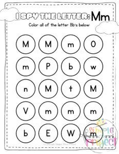 Letter m printable, m worksheets, instant download, m preschool, toddlers, m coloring page, m uppercase, m lowercase, abc kindergarten, letter m phonics, letter m handwriting, letter m tracing, letter m pdf