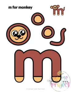 Letter m printable, m worksheets, instant download, m preschool, toddlers, m coloring page, m uppercase, m lowercase, abc kindergarten, letter m phonics, letter m handwriting, letter m tracing, letter m pdf