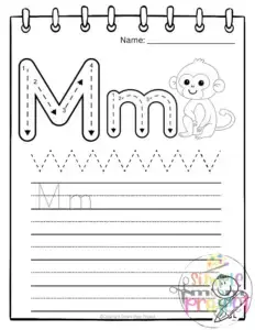 Letter m printable, m worksheets, instant download, m preschool, toddlers, m coloring page, m uppercase, m lowercase, abc kindergarten, letter m phonics, letter m handwriting, letter m tracing, letter m pdf
