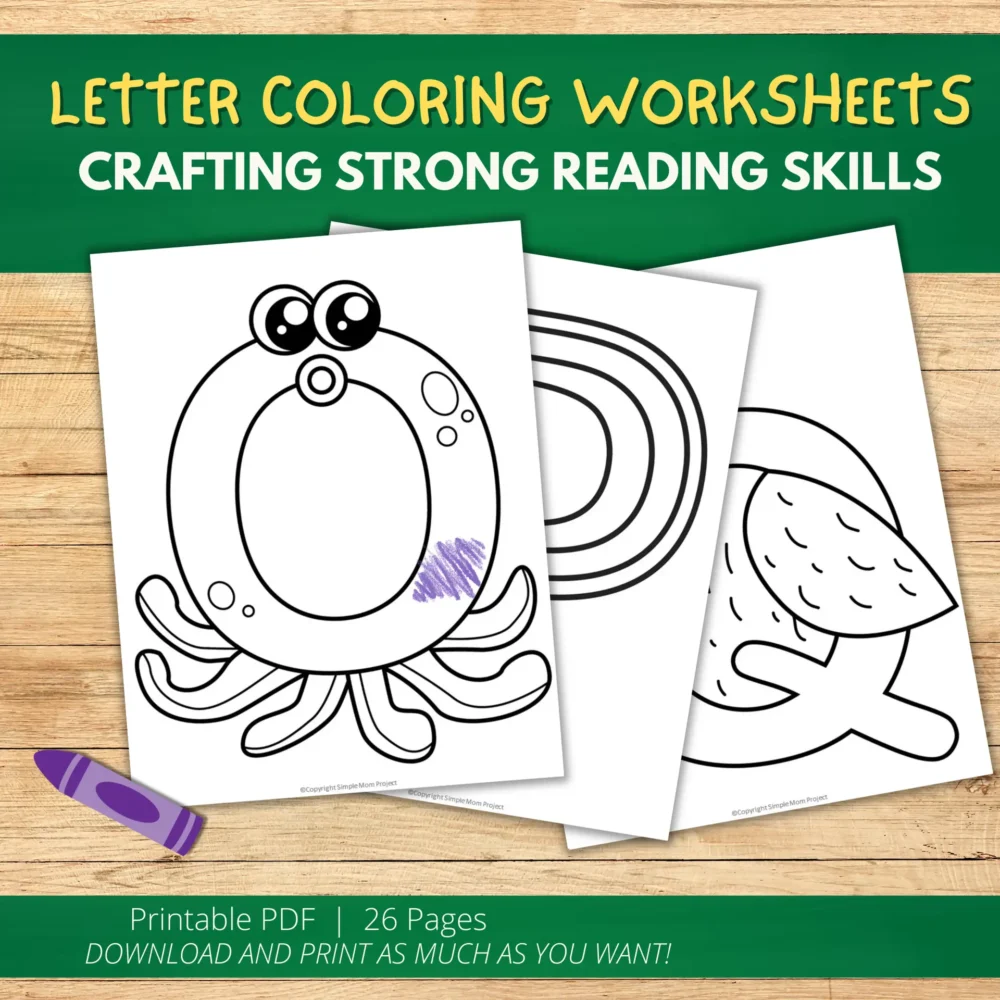 Exciting Printable Alphabet A-Z Coloring Page Collection Learning Activity - Image 3