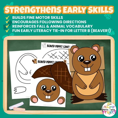 Looking for a cute woodland animal activity? Try this Beaver Paper Bag Puppet — a simple cut-and-paste craft that sparks creativity and imagination! 🌲🧡 #PaperBagPuppet #WoodlandTheme #KindergartenCrafts