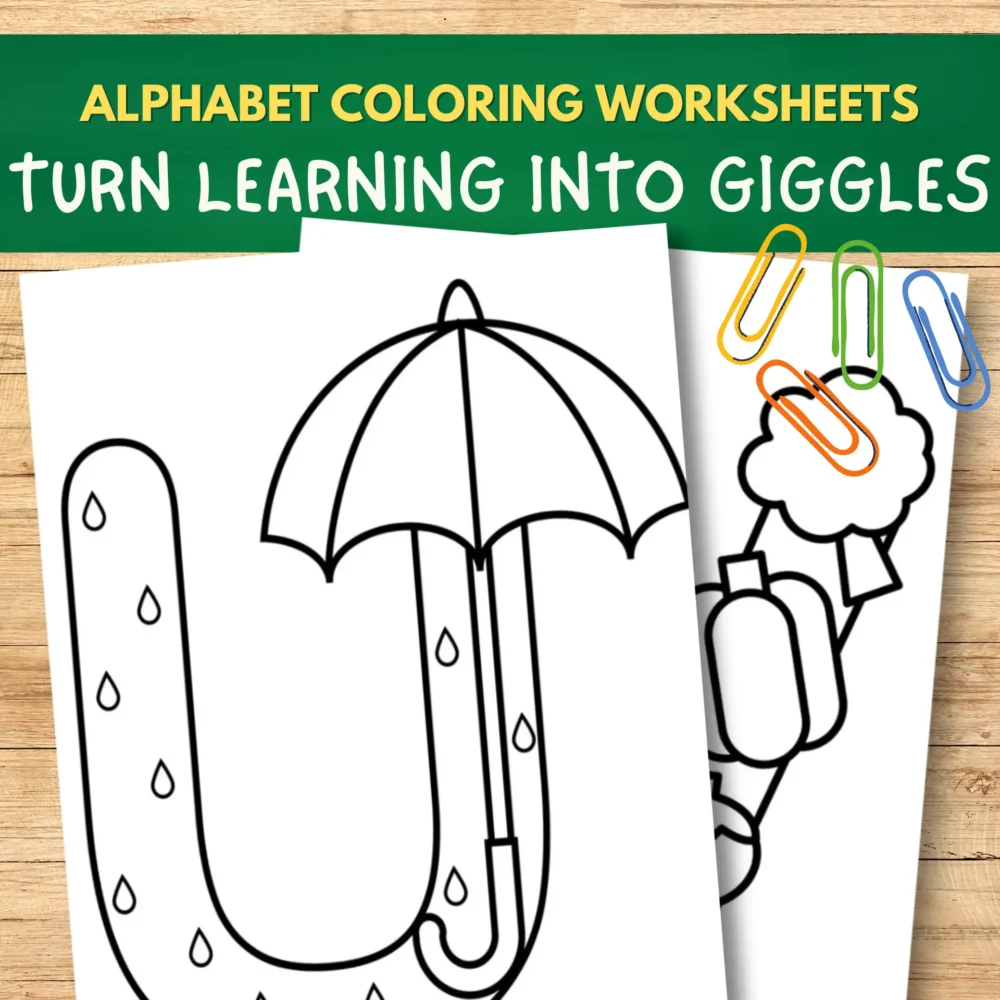 Exciting Printable Alphabet A-Z Coloring Page Collection Learning Activity - Image 5