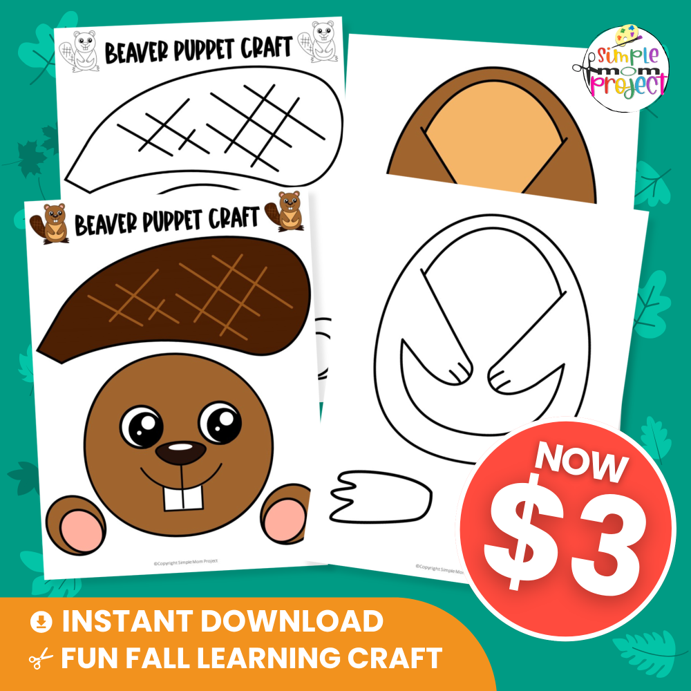 Fun, creative, and classroom-ready! This Beaver Paper Bag Puppet Template is perfect for woodland animal units, preschool art, or rainy-day play. ☔🦫 #PreschoolCrafts #PrintablePuppets #ForestAnimals