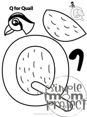 Easy and Fun Letter Q Craft Printable Bundle Learning Activity for Kids ...
