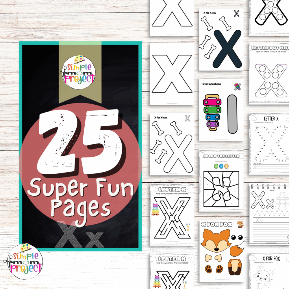 Fun Printable Letter X Craft Bundle Activity for Kids Learning - Image 3