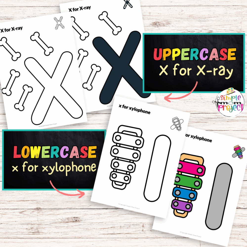 Fun Printable Letter X Craft Bundle Activity for Kids Learning - Image 2