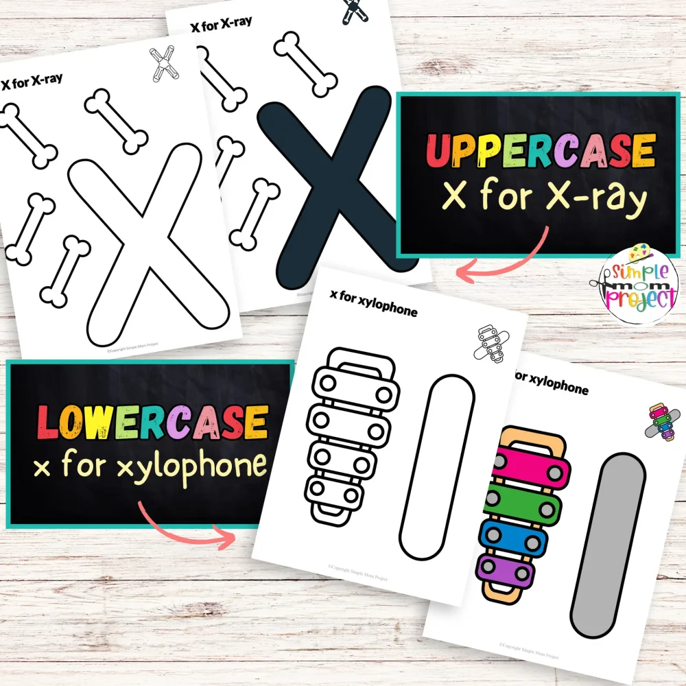 Letter X Activity Bundle – 25 Printable Worksheets, Crafts & Learning Activities for Kids - Image 2