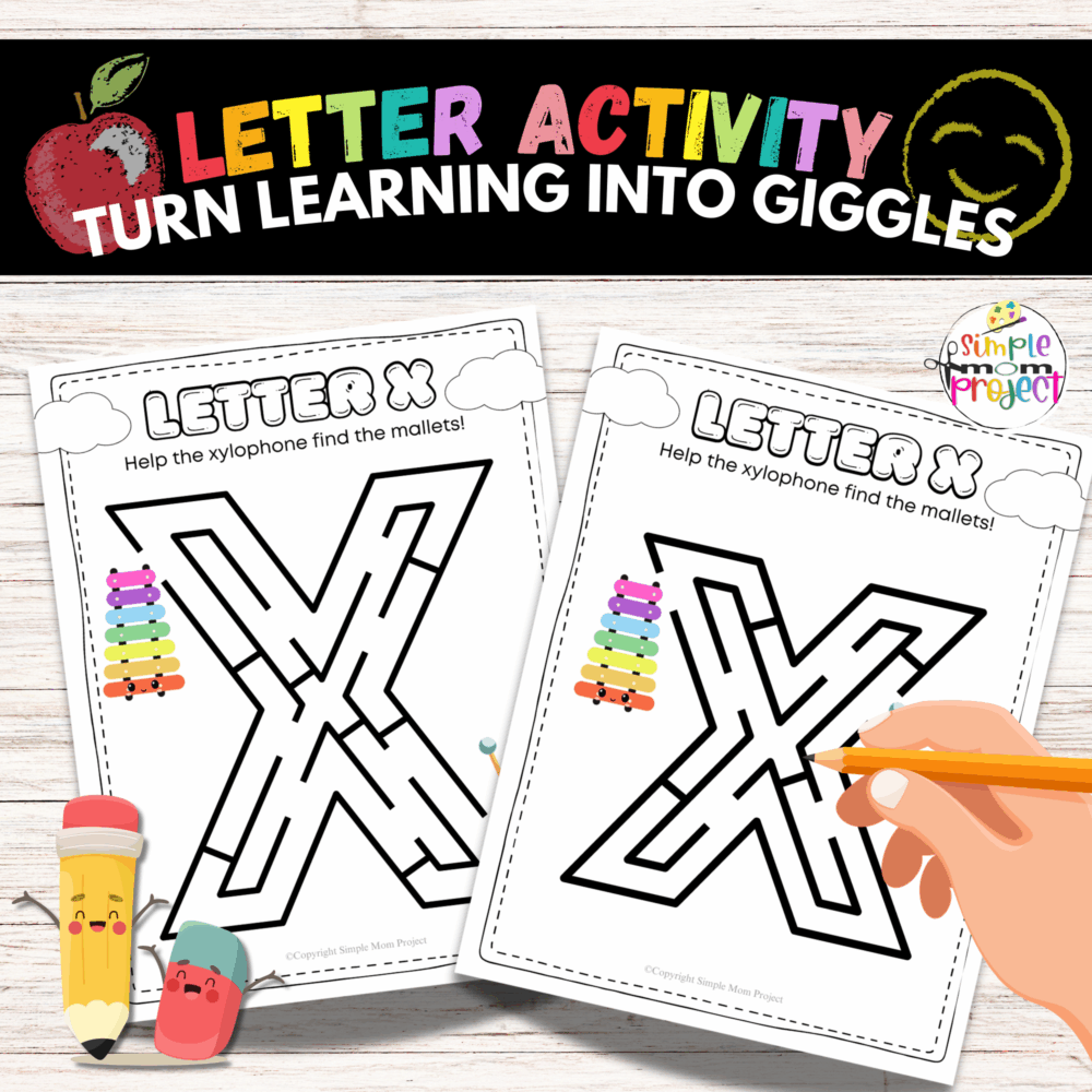 Fun Printable Letter X Craft Bundle Activity for Kids Learning - Image 6