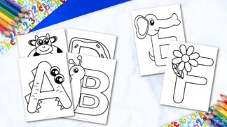 Fun Alphabet Coloring Page Bundle - Simple Mom Project Store