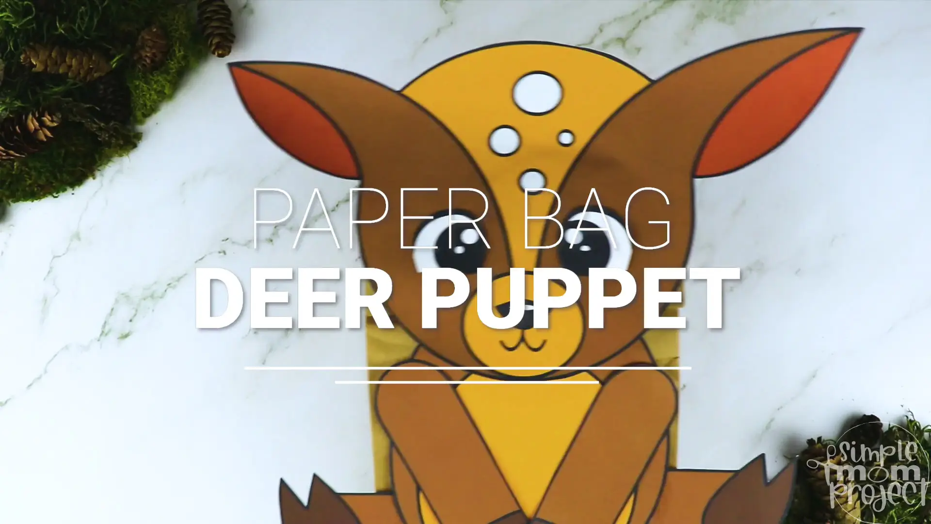 Printable Woodland Animal Deer Paper Bag Puppet Craft 5