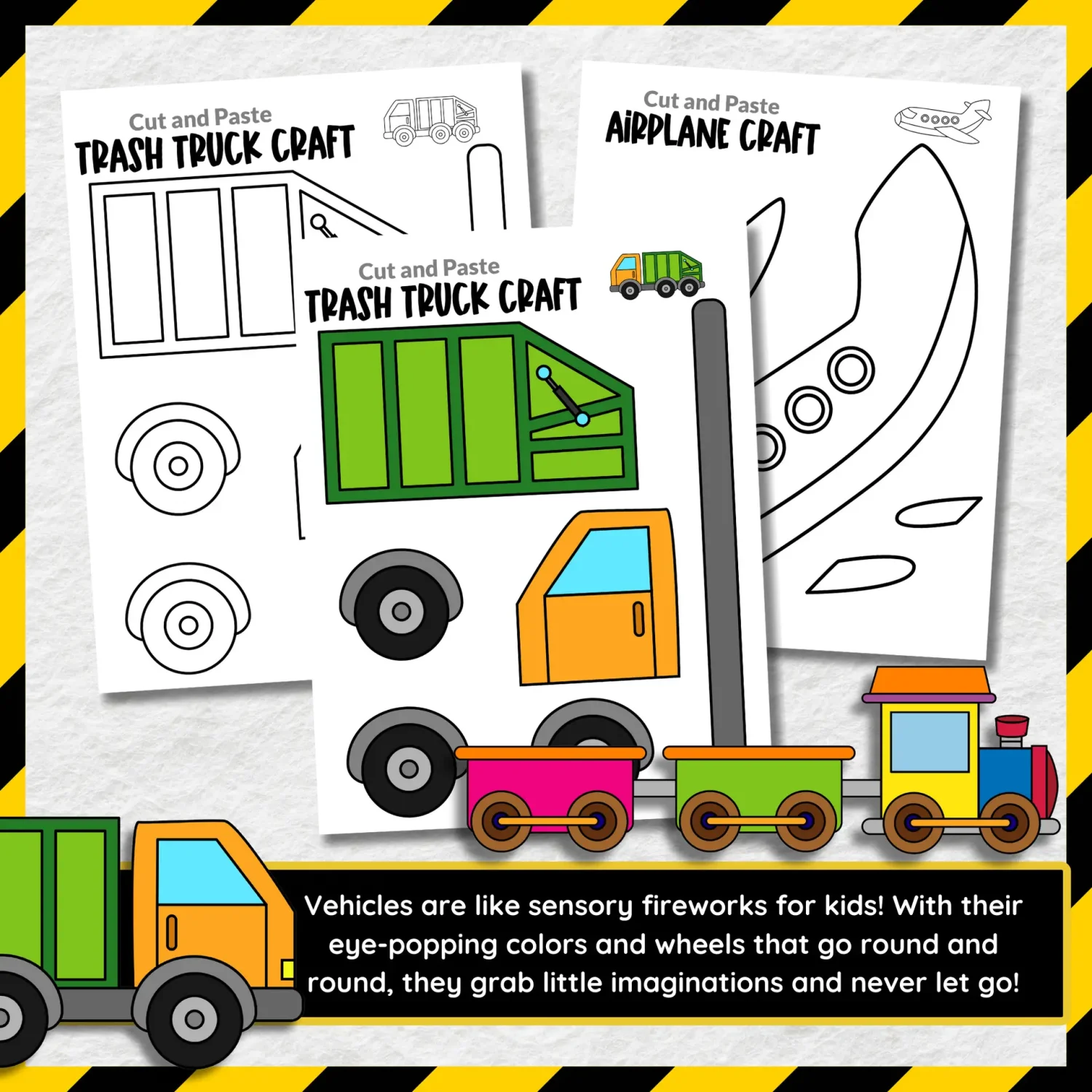 Searching for super simple cut-and-paste vehicle crafts for your little tykes? Look no further! These delightful, low-effort printable vehicle-themed bundles are a total hit for teaching kiddos all about the wacky world of transportation. Transform these adorable vehicle templates into fabulous home or classroom decor, pretend play props, and so much more! Snag your very own vehicle bundle craft today and watch the creativity zoom!