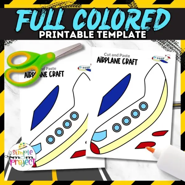 Create a fun printable airplane craft with simple supplies at home, suitable for kids of all ages. This project enhances coloring skills, hand-eye coordination, and imagination. Ideal for parties, decorating, or educational fun, it includes step-by-step images, instructions, and a tutorial video for easy crafting. Perfect for family bonding or group activities!