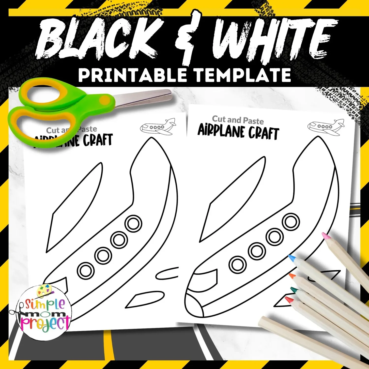 Create a fun printable airplane craft with simple supplies at home, suitable for kids of all ages. This project enhances coloring skills, hand-eye coordination, and imagination. Ideal for parties, decorating, or educational fun, it includes step-by-step images, instructions, and a tutorial video for easy crafting. Perfect for family bonding or group activities!