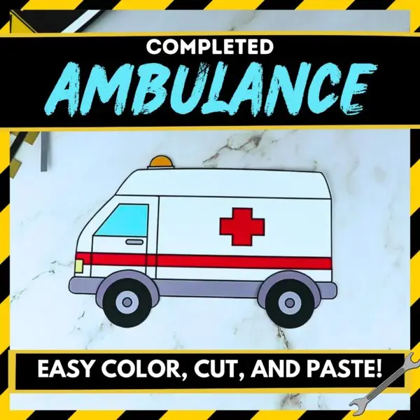 Explore the world of transportation with a printable ambulance craft template, perfect for toddlers to kindergarteners. This fun activity enhances creativity, focus, and motor skills as kids color, cut, and create their own ambulances. The template includes step-by-step instructions, images, and a tutorial video, making it an enjoyable family bonding activity with endless possibilities for playtime and decorations.