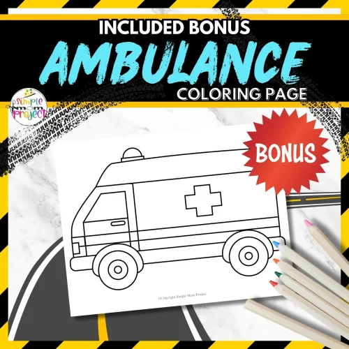 Explore the world of transportation with a printable ambulance craft template, perfect for toddlers to kindergarteners. This fun activity enhances creativity, focus, and motor skills as kids color, cut, and create their own ambulances. The template includes step-by-step instructions, images, and a tutorial video, making it an enjoyable family bonding activity with endless possibilities for playtime and decorations.