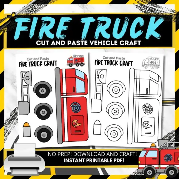 Looking for a fun fire truck craft for kids? This printable fire truck template is perfect for preschoolers and kindergarteners. Simply color, cut, and glue to create your fire truck. Incorporate recyclables for more project ideas. Pair it with books about vehicles or firefighters for added inspiration. Enjoy endless crafting possibilities and spread the joy today!