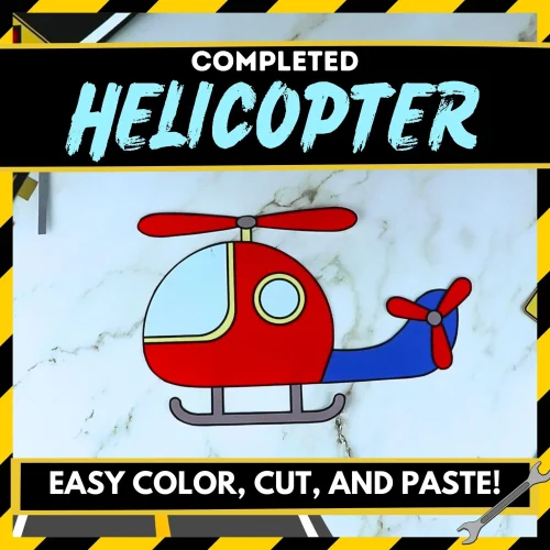 Looking for weekend fun with kids? Try this printable helicopter craft! It's perfect for toddlers to kindergarteners, introducing them to vehicles and the "H" sound. This DIY template enhances coloring, cutting, and sticking skills while allowing creativity for stencils or cards. In just 5 minutes, it becomes a family favorite, creating unforgettable memories together.