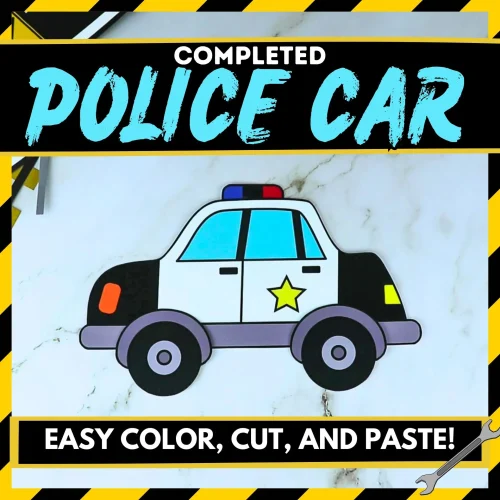 Get ready for a fun crafting experience with our printable police car template, ideal for entertaining kids on weekends. Children can create their own paper police car and personalize it with recycled materials. This craft enhances fine motor skills, concentration, and creativity, making it great for imaginative play or classroom activities. Gather your art supplies and invite family and friends to join in the fun!