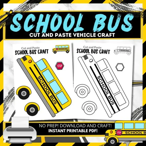 Make learning fun with a printable school bus craft for kids! This template allows little ones to explore transportation while creating decorations for home, parties, or cards. With simple instructions and a tutorial video, even the youngest can join in the crafting fun. Share the preschool printable for a creative and enjoyable weekend!